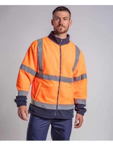 P-RX750-Polaire zippé à visibilité renforcée